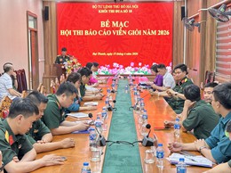 Hội thi Báo cáo viên giỏi năm 2026 Khối thi đua số 18 - Bộ tư lệnh Thủ đô Hà Nội.