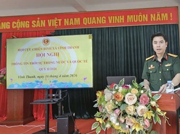 HỘI CỰU CHIẾN BINH XÃ VĨNH THANH TỔ CHỨC THÔNG TIN THỜI SỰ NHÂN KỶ NIỆM 30/4