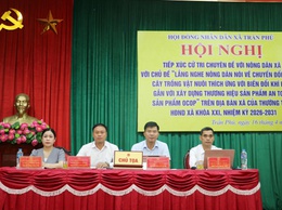 Thường trực HĐND xã Trần Phú tổ chức hội nghị tiếp xúc cử tri chuyên đề với hội viên nông dân