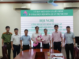 Công bố quyết định thành lập Ban đại diện HĐQT Ngân hàng chính sách xã hội xã Liên Minh