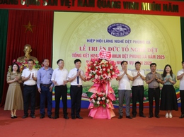 Hiệp hội làng nghề dệt Phùng Xá, xã Hồng Sơn tri ân đức tổ nghề dệt và triển khai phương hướng hoạt động năm 2026