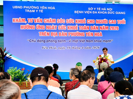 Phường Yên Hòa tổ chức khám sức khỏe miễn phí cho Người cao tuổi trên địa bàn