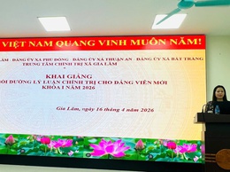 Khai mạc lớp bồi dưỡng lý luận chính trị cho Đảng viên mới khóa I năm 2026 tại xã Gia Lâm
