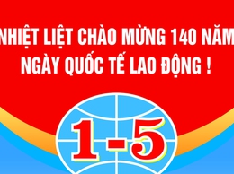 Tuyên truyền kỷ niệm 140 năm Ngày Quốc tế Lao động (01/5/1886 - 01/5/2026)