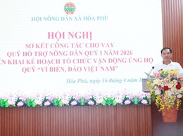 Hội Nông dân xã Hoà Phú tổ chức hội nghị tuyên truyền cuộc vận động “Người Việt Nam ưu tiên dùng hàng Việt Nam”