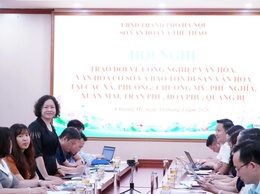 Sở Văn hóa và Thể thao Hà Nội làm việc với các địa phương về phát triển công nghiệp văn hóa và bảo tồn di sản tại phường Chương Mỹ