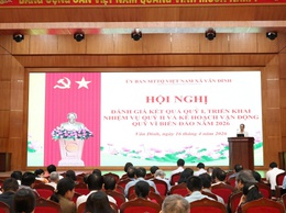 VÂN ĐÌNH: ĐẠT NHIỀU KẾT QUẢ NỔI BẬT TRONG CÔNG TÁC MẶT TRẬN QUÝ I/2026