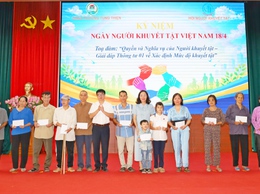 Hội Người khuyết tật phường Tùng Thiện tổ chức chương trình tọa đàm với chủ đề Quyền và nghĩa vụ của người khuyết tật