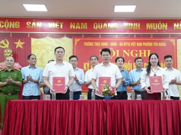 Thường trực HĐND, UBND, UBMTTQ Việt Nam phường Yên Nghĩa ký kết Quy chế phối hợp công tác nhiệm kỳ 2026 - 2031