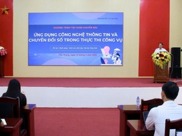 Xã Tiến Thắng tổ chức tập huấn chuyển đổi số và triển khai phong trào Bình dân học vụ số năm 2026