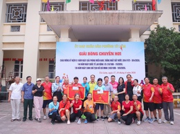 Giải bóng chuyền hơi phường Từ Liêm năm 2026 diễn ra sôi nổi, lan tỏa tinh thần đoàn kết