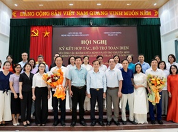 Lễ ký kết hợp đồng hỗ trợ chuyên môn toàn diện giữa Trạm Y tế xã và Bệnh viện Đa khoa Hoài Đức