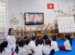 CHUYỆN NHỎ Ở TRƯỜNG MẦM NON THỊNH LIỆT: KHI CÔNG NGHỆ TRỞ THÀNH NHỊP CẦU YÊU THƯƠNG