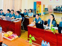 TRƯỜNG MẦM NON THỊNH LIỆT BỒI DƯỠNG CHUYÊN MÔN NUÔI DƯỠNG TÍNH KHẨU PHẦN ĂN CHO TRẺ