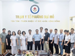 Bệnh viện Đa khoa Hà Đông khảo sát Trạm Y tế phường Đại Mỗ chuẩn bị cho công tác hợp tác chuyên môn