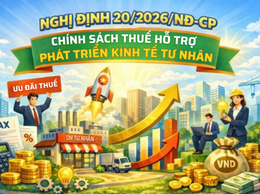 Nghị định 20/2026/NĐ-CP - Chính sách thuế hỗ trợ phát triển kinh tế tư nhân