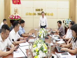 BCĐ GIẢI PHÓNG MẶT BẰNG XÃ ỨNG HÒA HỌP TRIỂN KHAI NHIỆM VỤ CÁC DỰ ÁN TRỌNG TÂM.