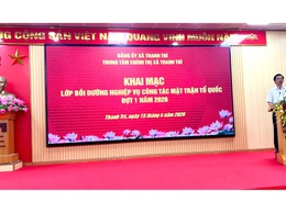 Khai giảng lớp bồi dưỡng nghiệp vụ công tác MTTQ đợt I năm 2026