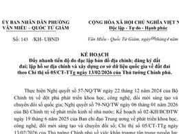 TRIỂN KHAI KẾ HOẠCH ĐẨY NHANH TIẾN ĐỘ ĐO ĐẠC LẬP BẢN ĐỒ ĐỊA CHÍNH; ĐĂNG KÝ ĐẤT ĐAI; LẬP HỒ SƠ ĐỊA CHÍNH VÀ XÂY DỰNG CƠ SỞ DỮ LIỆU QUỐC GIA VỀ ĐẤT ĐAI THEO CHỈ THỊ SỐ 05/CT-TTG NGÀY 13/02/2026 CỦA THỦ TƯỚNG CHÍNH PHỦ