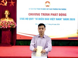 Lan tỏa tinh thần hướng về biển, đảo – Phú Thượng tổ chức phát động ủng hộ quỹ năm 2026