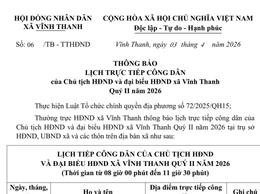 HỘI ĐỒNG NHÂN DÂN XÃ VĨNH THANH