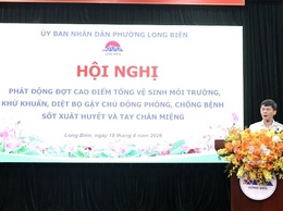Phường Long Biên phát động cao điểm tổng vệ sinh môi trường phòng, chống bệnh sốt xuất huyết và tay chân miệng