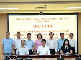 Hoài Đức tổ chức ký kết Quy chế phối hợp công tác giữa Thường trực HĐND, UBND và Ủy ban MTTQ xã và thống nhất chương trình các kỳ họp thứ Hai, thứ Ba HĐND nhiệm kỳ 2026-2031