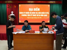 Xã Thuận An tổ chức đăng ký nghĩa vụ quân sự lần đầu; Đăng ký Dân quân tự vệ và phương tiện kỹ thuật dự bị năm 2026