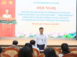 UBND XÃ THƯ LÂM TỔ CHỨC HỘI NGHỊ GIAO BAN CÁC BAN CHỈ ĐẠO VÀ TRIỂN KHAI CÁC KẾ HOẠCH “THÁNG HÀNH ĐỘNG VÌ AN TOÀN THỰC PHẨM”, “THÁNG NHÂN ĐẠO”, 