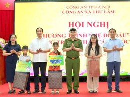 CÔNG AN XÃ THƯ LÂM TỔ CHỨC CHƯƠNG TRÌNH “MẸ ĐỠ ĐẦU” VÀ PHONG TRÀO “CHẮP CÁNH ƯỚC MƠ”.