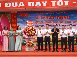 Xã Dân Hòa tổ chức Lễ phát động Ngày Sách và Văn hóa đọc Việt Nam lần thứ 5 và Hội thi xếp sách nghệ thuật năm 2026