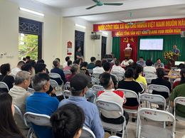 Phường Bồ Đề: Hội nghị đối thoại với các hộ dân trong việc thực hiện GPMB Dự án cầu Trần Hưng Đạo