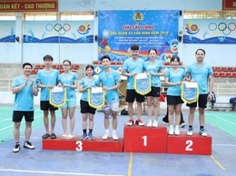 Công đoàn xã Vân Đình sôi nổi tổ chức Giải cầu lông năm 2026