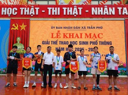 Xã Trần Phú tổ chức thành công Giải thể thao học sinh phổ thông năm học 2025 - 2026
