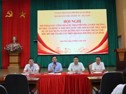 Phường Xuân Đỉnh tổ chức Hội nghị đối thoại sau công khai dự thảo phương án bồi thường, hỗ trợ, tái định cư dự án xây dựng tuyến đường số 5