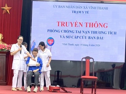 Xã Vĩnh Thanh tổ chức truyền thông phòng, chống tai nạn thương tích – xây dựng cộng đồng an toàn năm 2026
