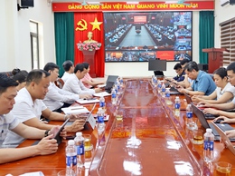 Xã Đoài Phương tham dự hội nghị trực tuyến giao ban công tác quý I của thành phố Hà Nội