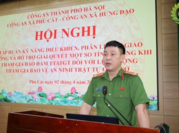 Hơn 140 lực lượng ANTT cơ sở được tập huấn kỹ năng bảo đảm giao thông