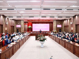 Xã Minh Châu tham dự hội nghị giao ban công tác tháng 2, triển khai nhiệm vụ trọng tâm tháng 3-2026 do Thành ủy Hà Nội tổ chức