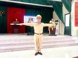 Công an xã Phượng Dực tổ chức tập huấn nâng cao kỹ năng đảm bảo TTATGT