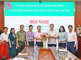 Công bố Quyết định thành lập Ban đại diện Hội đồng quản trị Ngân hàng chính sách xã hội xã Đoài Phương
