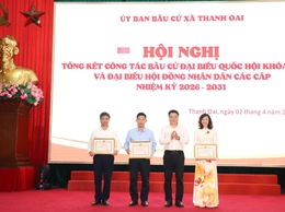 Thanh Oai khen thưởng 212 tập thể, cá nhân có thành tích xuất sắc trong công tác bầu cử