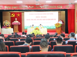 Phường Xuân Phương tổ chức Hội nghị cán bộ, công chức, viên chức, người lao động năm 2026