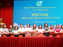 Hội Liên hiệp Phụ nữ xã Xuân Mai ký giao ước thi đua tại cụm thi đua số 8 Hội Liên hiệp Phụ nữ thành phố Hà Nội