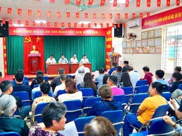 UBND phường Từ Liêm tổ chức hội nghị công khai phương án bồi thường, hỗ trợ GPMB Dự án Hồ điều hòa Phú Đô