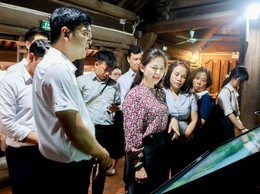 ĐOÀN KIỂM TRA LIÊN NGÀNH THÀNH PHỐ KHẢO SÁT, LÀM VIỆC VỀ CÔNG TÁC TỔ CHỨC LỄ HỘI TẠI QUỐC OAI