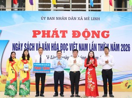 Mê Linh lan tỏa văn hóa đọc qua Ngày Sách và Văn hóa đọc Việt Nam lần thứ V năm 2026