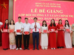 Bế mạc lớp bồi dưỡng đảng viên mới: khẳng định bản lĩnh, nuôi dưỡng khát vọng cống hiến