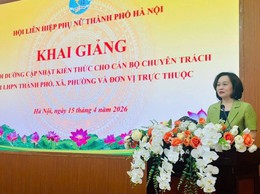 CÁN BỘ THƯỜNG TRỰC HỘI LHPN PHƯỜNG VĂN MIẾU – QUỐC TỬ GIÁM THAM GIA LỚP BỒI DƯỠNG KIẾN THỨC MỚI NĂM 2026