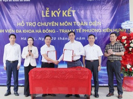 Bệnh viện Đa khoa Hà Đông hỗ trợ chuyên môn toàn diện cho Trạm Y tế phường Kiến Hưng